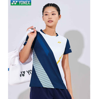 Yonex ใหม่ ชุดเสื้อกีฬาแขนสั้น ระบายอากาศ ดูดซับเหงื่อ แห้งเร็ว เหมาะกับฤดูร้อน สําหรับผู้ชาย และผู้หญิง 2023