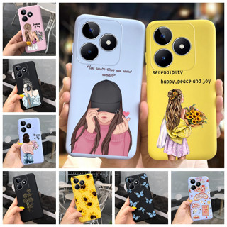 เคสโทรศัพท์มือถือ แบบนิ่ม ลายดอกทานตะวัน สําหรับ Realme C53 C55 Narzo N53 N55 2023