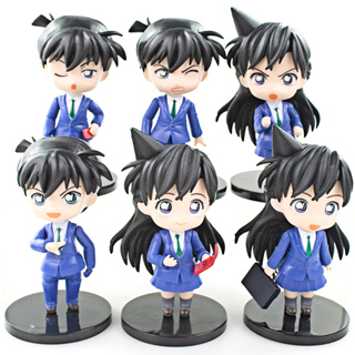 โมเดลฟิกเกอร์ Pvc อนิเมะยอดนักสืบโคนัน Gasha Scotch Shinichi Kudo Toru Amuro Masumi Sera Kawaii ขนาด 10 ซม. 6 ชิ้น ต่อชุด