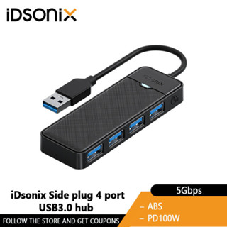 iDsonix อะแดปเตอร์ฮับแยก 4 พอร์ต USB 5Gbps USB 3.0 Type C ความเร็วสูง สําหรับ Surface Macbook แล็ปท็อป