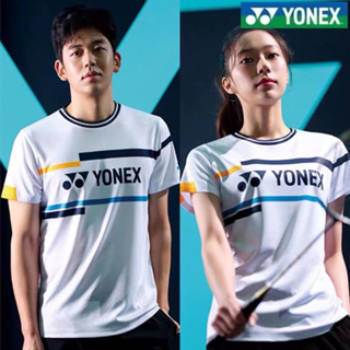 เสื้อแจ็กเก็ตกีฬาแบดมินตัน Yonex แขนสั้น แบบแห้งเร็ว ระบายอากาศได้ดี ดูดซับเหงื่อ สไตล์เกาหลี สําหรับผู้ชาย และผู้หญิง