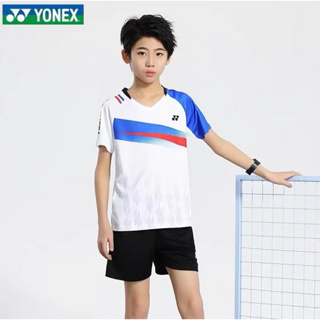 New Yonex ชุดกีฬาวอลเลย์บอล แขนสั้น ระบายอากาศ แห้งเร็ว ซับเหงื่อ ใส่สบาย สําหรับผู้ชาย และผู้หญิง 2023