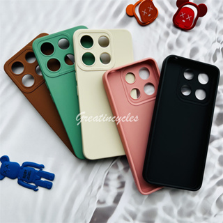 เคสโทรศัพท์ซิลิโคน TPU แบบนิ่ม ผิวด้าน ป้องกันกล้อง สีแคนดี้ สําหรับ Itel A60 A622L A60s