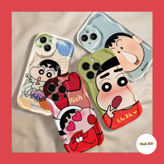 เคสโทรศัพท์มือถือแบบนิ่ม ลายการ์ตูนชินจังน่ารัก 3D ขอบโค้ง สําหรับ Realme C53 C55 C15 C21 C31 C3 C25s C35 C25Y C12 C11 C33 9i 5i 7i 6i 5s C20 C30 C25 5 C17 C21Y