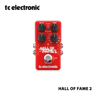 TC Electronic Hall of Fame 2 แป้นเหยียบเอฟเฟคกีตาร์ไฟฟ้า Reverb พร้อมสวิตช์เท้า และเอฟเฟคชิมเมอร์