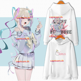 ใหม่ เสื้อกันหนาวแขนยาว มีฮู้ด พิมพ์ลายอนิเมะ NEEDY GIRL OVERDOSE Omgkawaiiangel-Chan/Ame ทรงหลวม สไตล์ญี่ปุ่น แฟชั่นสําหรับผู้ชาย และผู้หญิง