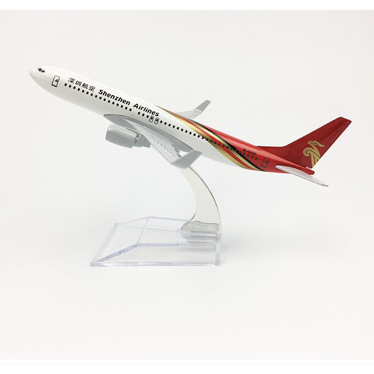 Yalinda Shenzhen Airlines B737 เครื่องบินรุ่น 16 ซม.Die-cast เครื่องบินโลหะของเล่นรุ่นเครื่องบินเด็ก