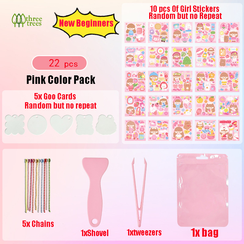 ชุดการ์ดสติกเกอร์อะคริลิค PET ลาย Gu Card DIY กันน้ํา สําหรับตกแต่งสมุดไดอารี่ พวงกุญแจ บัญชีมือ 22 ชิ้น