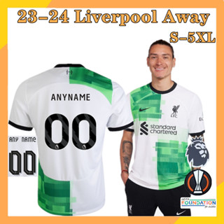 เสื้อกีฬาแขนสั้น ลายทีมชาติฟุตบอล Liverpool Jersey Away 23-24 ไซซ์ S-5XL สําหรับผู้ชาย