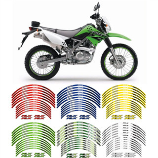 สติกเกอร์สะท้อนแสง ติดขอบล้อรถจักรยานยนต์ สําหรับ KAWASAKI KLX KLX400 KLX300 KLX250 KLX150L KLX125L KLX110L KLX230