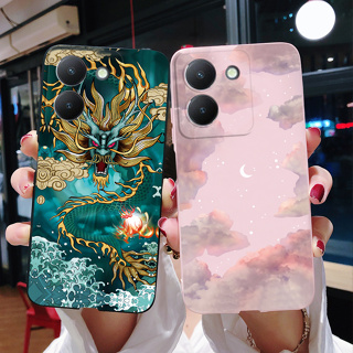 เคสโทรศัพท์มือถือ ซิลิโคนนิ่ม ลายมังกร สร้างสรรค์ สําหรับ Vivo Y36 5G 2023 Y36 Y 36 5G