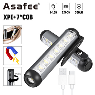 สินค้าใหม่ ไฟฉาย XPE+COB TYPE-C ปากกาคลิปแม่เหล็ก แบบพกพา ขนาดเล็ก ชาร์จไฟได้