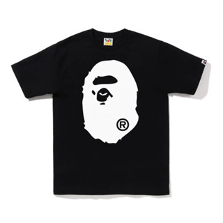 Bape พิมพ์ลายแฟชั่น ★ เสื้อยืดคอกลม แขนสั้น ผ้าฝ้าย 230 กรัม สําหรับทุกเพศ