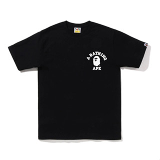 Bape พิมพ์ลายแฟชั่น ★ เสื้อยืดคอกลม แขนสั้น ผ้าฝ้าย 230 กรัม สําหรับทุกเพศ