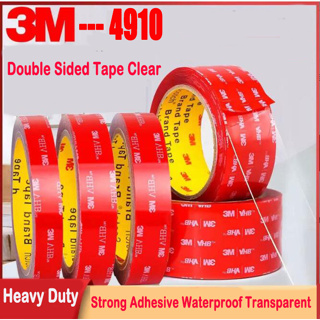 3m 4910 เทปกาวสองหน้า แบบใส VHB กันน้ํา ความหนา สําหรับตกแต่งบ้าน ออฟฟิศ