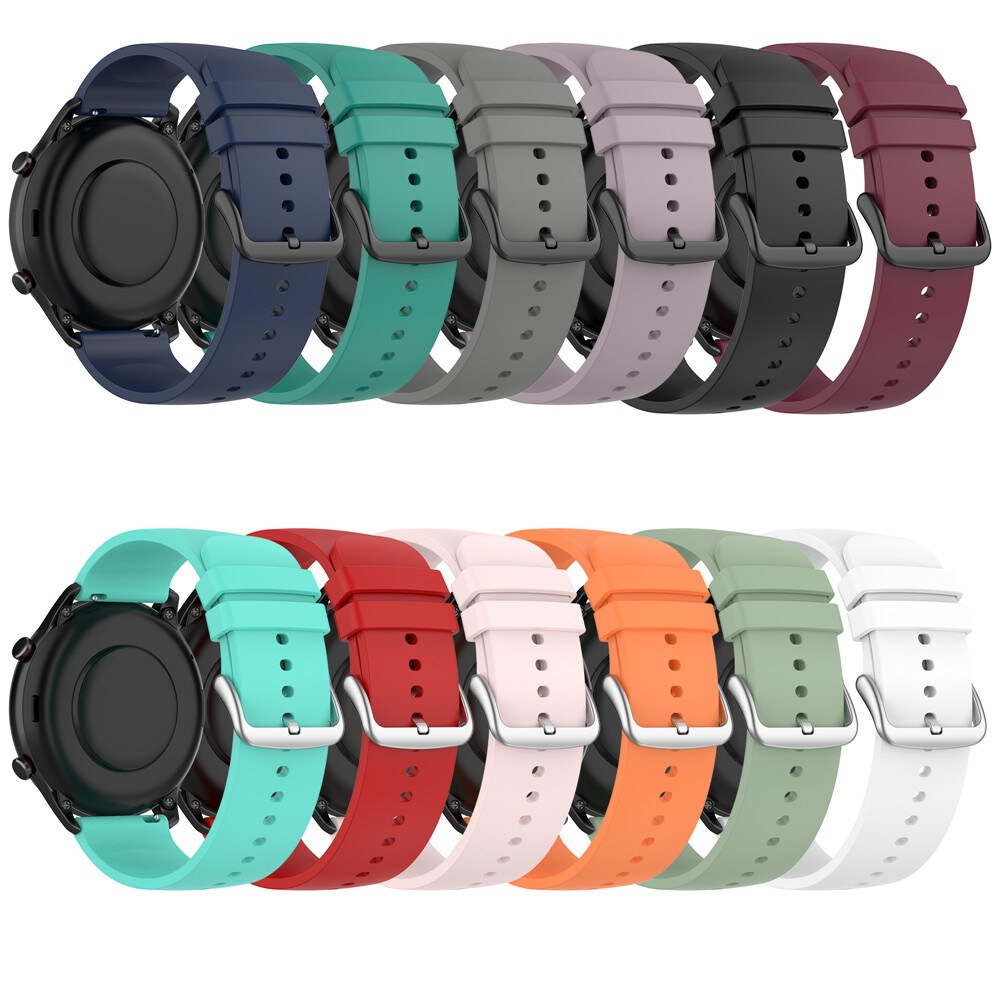 สายนาฬิกาข้อมือซิลิโคน แบบนิ่ม 22 มม. สําหรับ Realme Watch 2 2 Pro Xiaomi Huami Amazfit Pace Wristban