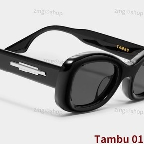 Tambu 01 - GM 2022 ใหม่ แว่นกันแดด กรอบอะซิเตท ทรงสี่เหลี่ยม สีดํา