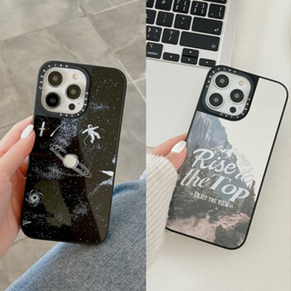 เคสโทรศัพท์มือถือ ผิวแม่เหล็ก ลายนักบินอวกาศ ภูเขาหิมะ สําหรับ iphone 12 13 14 pro promax