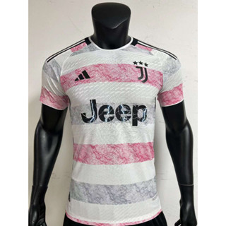 เสื้อกีฬาแขนสั้น ลายทีม Juventus FC Away Players Jersey 23-24 ชุดเยือน