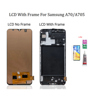 Oled พร้อมกรอบ สําหรับ Samsung Galaxy A70 A705 A70 2019 LCD พร้อมหน้าจอสัมผัส Digitizer Assembly