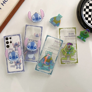 การ์ตูน Monsters University ตะเข็บ วงเล็บ เคส Samsung Galaxy S23 Ultra S22 Ultra S21FE S21 S22 S23 Plus + S20FE S21Ultra Case ใหม่ เรียบง่าย โปร่งใส ป้องกันการหล่น ซิลิกาเจล นุ่ม ซัมซุง เคส