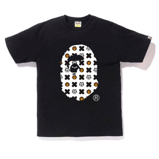 Bape เสื้อยืดแขนสั้น ผ้าฝ้าย พิมพ์ลาย แฟชั่นสําหรับผู้ชาย และผู้หญิง