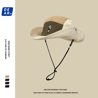 หมวกบักเก็ต ปักลายการ์ตูน กันแดด แบบแห้งเร็ว สไตล์เกาหลี ตะว…