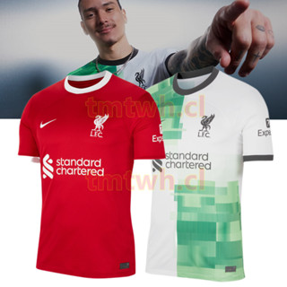 เสื้อกีฬาแขนสั้น ลายทีมชาติฟุตบอล Liverpool คุณภาพสูง 2023