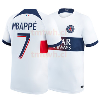 เสื้อเชิ้ต ลายทีมชาติฟุตบอล Paris Saint-Germain PSG 2023 ชุดเยือน สําหรับผู้ชาย