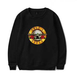 Guns N ROSES เสื้อกันหนาว ผ้าฝ้าย สไตล์ฮิปฮอป สตรีท ขนาดใหญ่ 4XL 1399A สําหรับผู้ชายและผู้หญิง