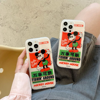 เคสโทรศัพท์มือถือ ลายการ์ตูนดิสนีย์ มิกกี้เมาส์น่ารัก สําหรับ iPhone 14Pro max case 13Pro max 12Pro max 14Pro 13Pro 12Pro 11 12 13 14 case