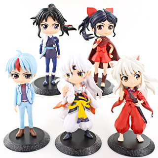 โมเดลฟิกเกอร์ Pvc อนิเมะ Higurashi Kagome Miroku Sesshoumaru ขนาด 14 ซม. เหมาะกับของขวัญ ของเล่นสําหรับเด็ก