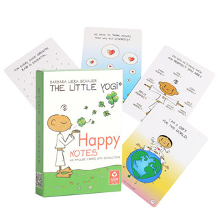 Little Yogi Happy Notes Oracle การ์ดเกมกระดาน สําหรับครอบครัว งานปาร์ตี้