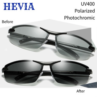 Hevia แว่นตากันแดด เลนส์โพลาไรซ์ UV400 สําหรับผู้ชาย เหมาะกับการขับขี่ PG035