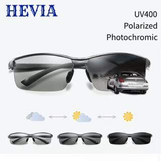 Hevia แว่นตากันแดด เลนส์โพลาไรซ์ อลูมิเนียม คุณภาพพรีเมี่ยม UV400 สําหรับผู้ชาย ผู้หญิง เหมาะกับการเล่นกีฬา