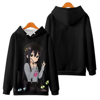 ใหม่ อนิเมะ K-ON!Hirasawa Yui Nakano Azusa Akiyama Mio เสื้อกันหนาวแขนยาว มีฮู้ด พิมพ์ลาย 3D ทรงหลวม สไตล์ญี่ปุ่น แฟชั่นสําหรับผู้ชาย และผู้หญิง