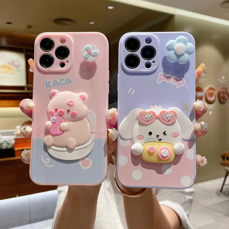 สําหรับ Honor 600 90 200 400 70 Lite 500 สมาร์ท X9C X7C X6S X9B X8 X8B X7B X6B X9A X7D X9D เคสโทรศัพท์การ์ตูนลูกสุนัขน่ารัก