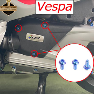 Flawlessti Gr5 Vespa Sprint Primavera 150 ชุดน็อตสลักเกลียวไทเทเนียม M5