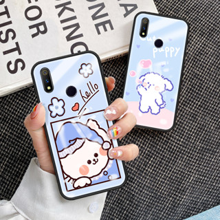 สําหรับ Realme 3 Pro เคสโทรศัพท์ Realme 3 Pro  เคส กระจกนิรภัย เคสนิ่ม TPU ขอบป้องกัน แข็ง กันกระแทก แฟชั่น เคสด้านหลัง