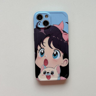 เคสป้องกันโทรศัพท์มือถือ ลายการ์ตูนเด็กผู้หญิงร้องไห้ กันกระแทก สําหรับ iPhone 14Promax 14Pro 14 13Promax 13Pro 13 12 11