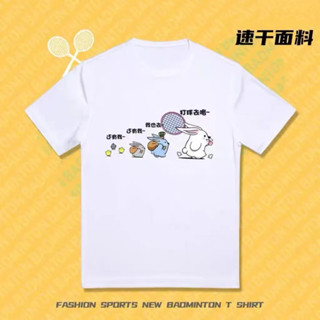 ใหม่ เสื้อยืดแขนสั้น ดูดซับเหงื่อ ระบายอากาศได้ดี พิมพ์ลายการ์ตูนอนิเมะ เหมาะกับฤดูร้อน สําหรับผู้ชาย และผู้หญิง 2023