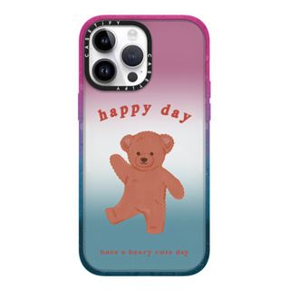 CASE.TIFY cotton candy Glitter Phone case for iphone 14 14pro 14promax 13 13pro 13promax Cute Fashion cartoon Bear doodle Shock-proof air cushion phone case simple style 12 12promax 11 2023 New Design Phone case INS popular