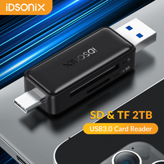 iDsonix อะแดปเตอร์การ์ดรีดเดอร์ USB 3.0 Type C &amp; USB A Cardreader Micro SD TF การ์ดหน่วยความจํา หลายใน 1 สําหรับแล็ปท็อป คอมพิวเตอร์