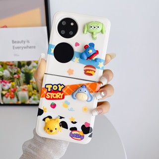 Toonstruck เคสโทรศัพท์ แบบพับได้ สําหรับ Huawei P50 Pocket Cover