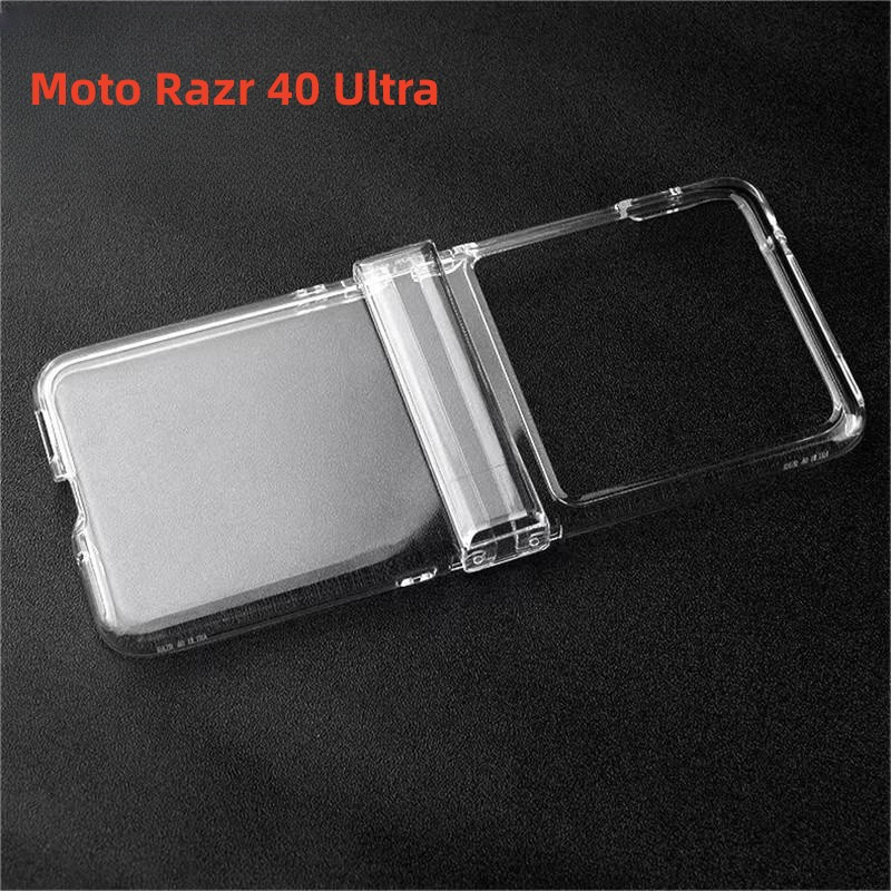 Pc เปลือกแข็งโปร่งใสสําหรับ Motorola MOTO Razr 40 50 Ultra เคสป้องกัน
