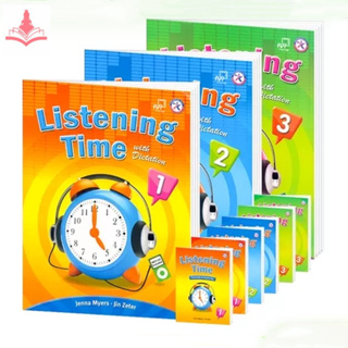 หนังสือเรียนและสมุดงานภาษาอังกฤษสำหรับเด็กและนักเรียน—Primary School Student Childrens English Textbook Workbook Exercise Book “Compass Listening Time Level 1/2/3”