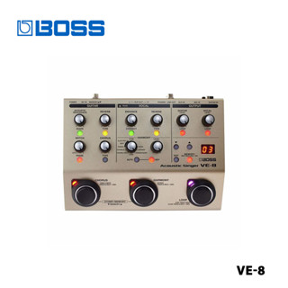 Boss VE-8 เอฟเฟคกีตาร์อะคูสติก แบบพกพา อเนกประสงค์ พร้อมห่วง อุปกรณ์เสริม สําหรับกีตาร์อะคูสติก