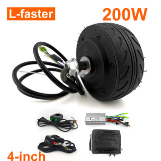 L-faster ชุดมอเตอร์สกูตเตอร์ไฟฟ้า หน้าจอ LCD 20 กม./ชม. 200w 24v 4 นิ้ว