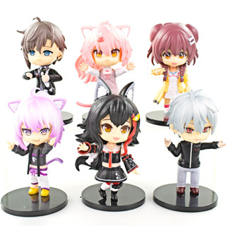 โมเดลฟิกเกอร์ อนิเมะ Virtual Idol ขนาด 10-11 ซม. 6 ชิ้น ต่อล็อต สําหรับเด็ก