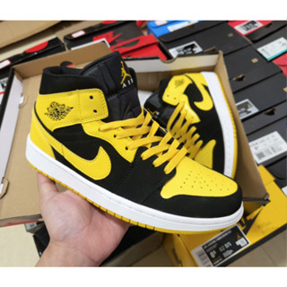 Jordan Air Jordan 1 Retro Mid New Love รองเท้าบาสเก็ตบอลลําลอง สไตล์เรโทร